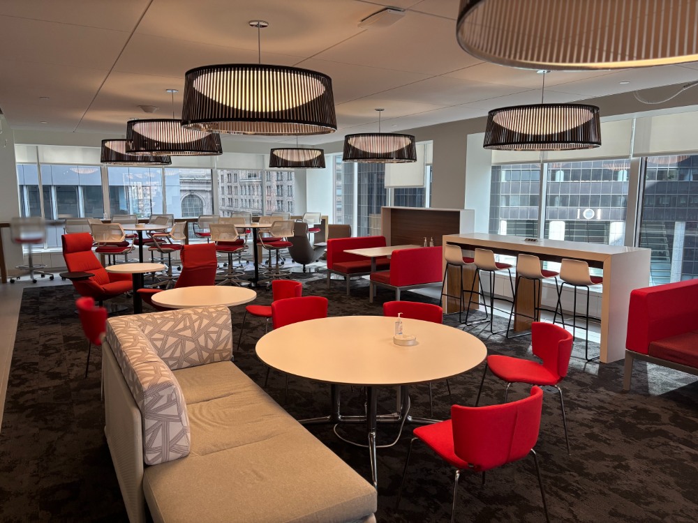 丸紅米国会社の休憩ラウンジ