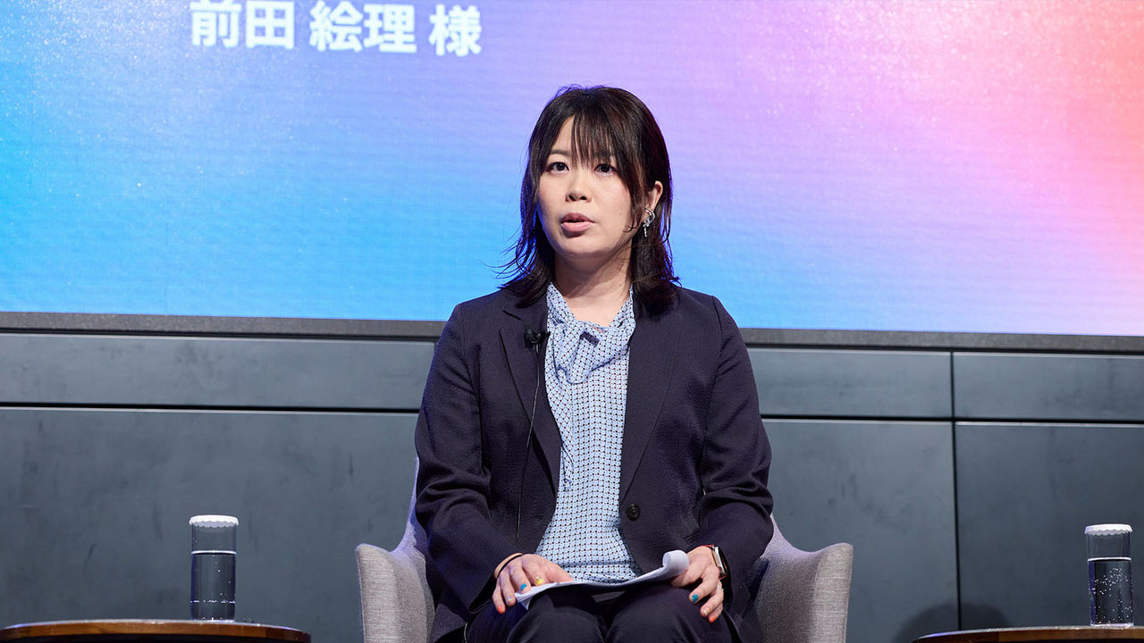 前田 絵理 氏 パネルディスカッション Panel Discussion AI時代、法務は何を変えるべきか ー業務・組織・人材の観点から考える次の一歩ー​